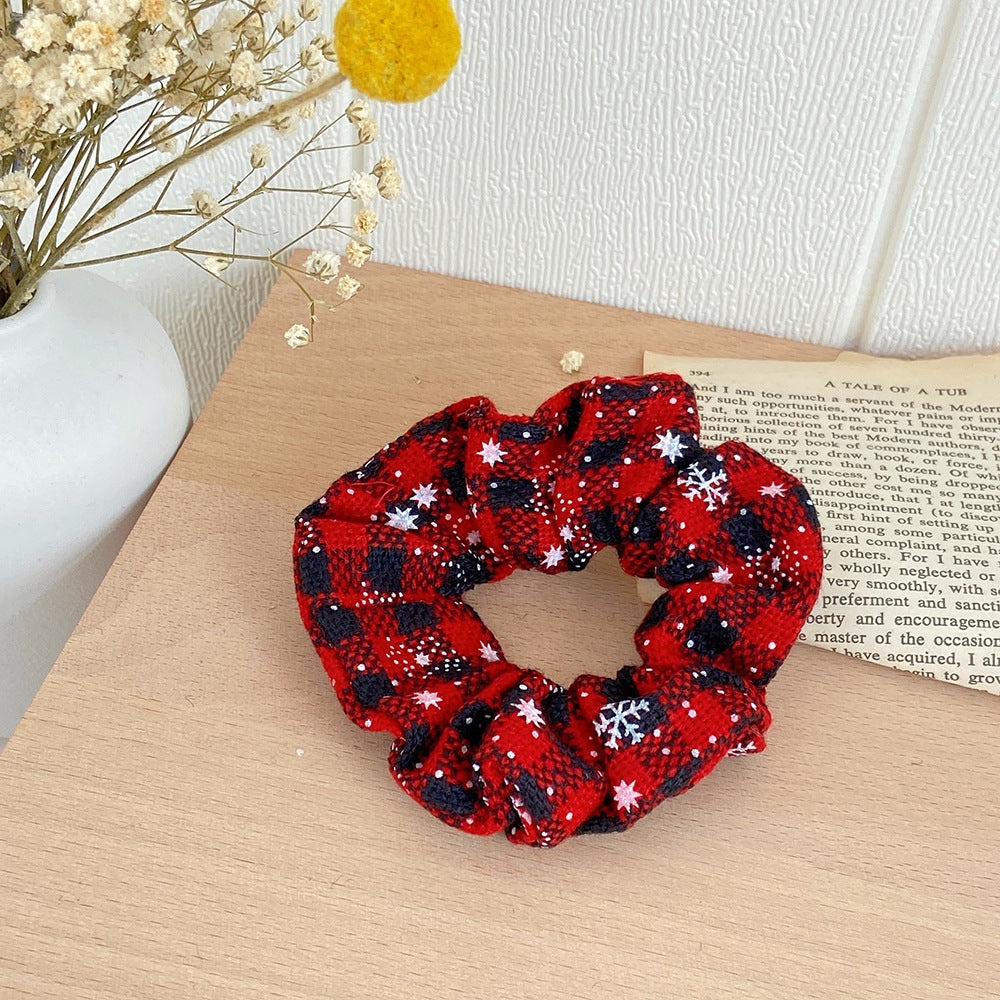 Wholesale Christmas Autumn/Winter Fabric Hair Scrunchies