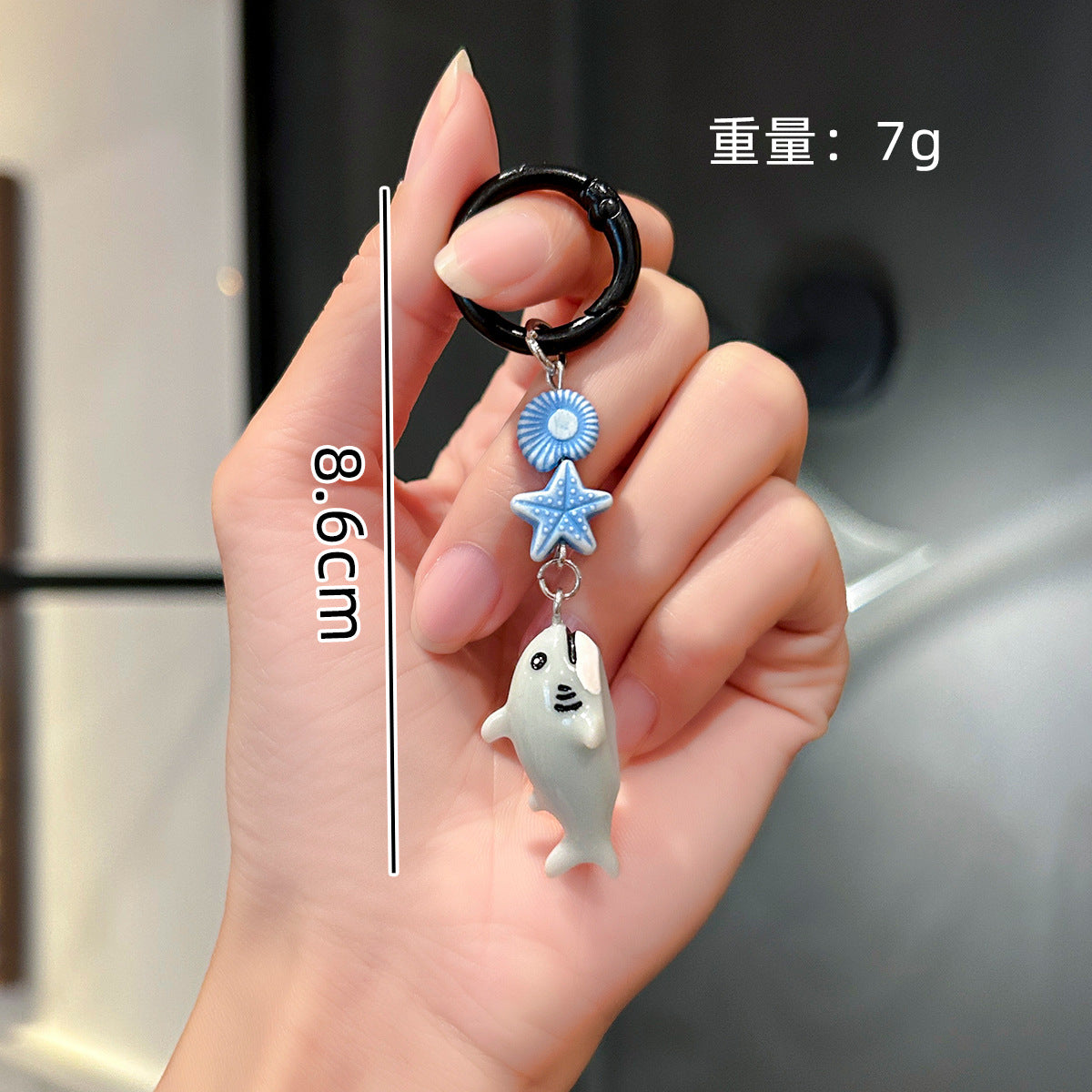 Wholesale Cute and diverse marine animal keychain