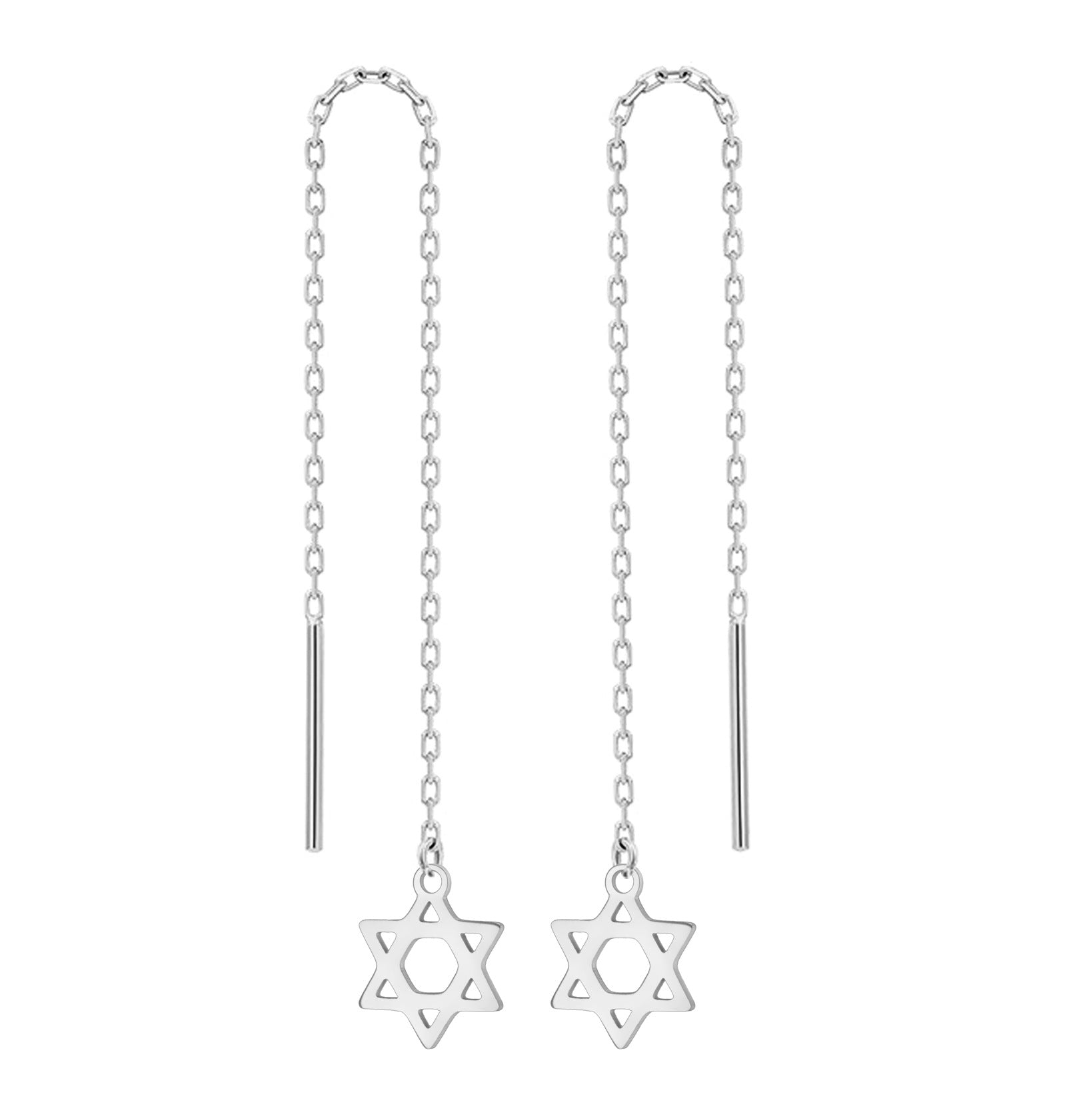 Wholesale Mini six-pointed star pendant stainless steel necklace