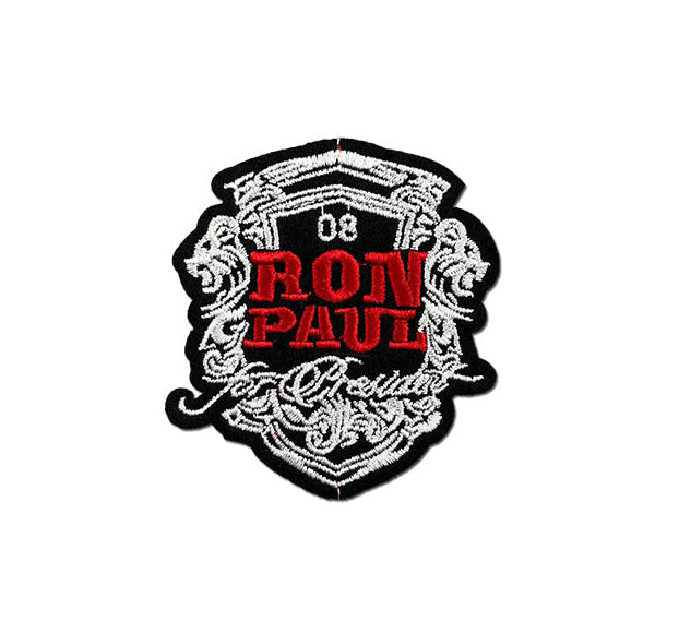 Wholesale Black and white shield classic badge embroidery patch clothing accessories