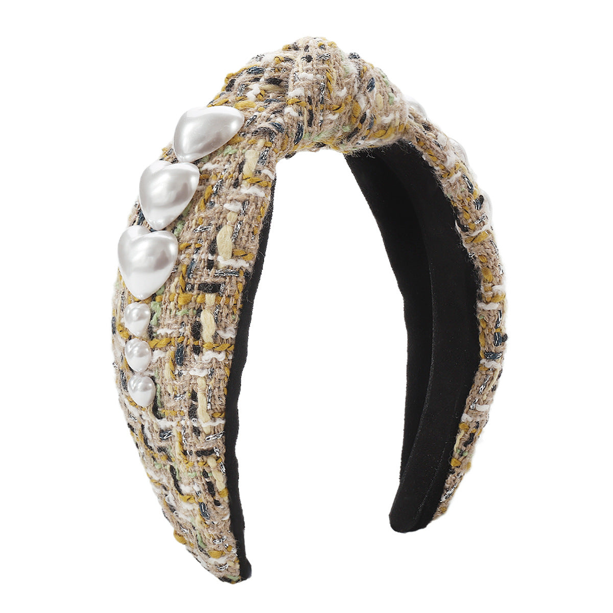 Wholesale Autumn and Winter Retro Fabric Love Knotted Headband