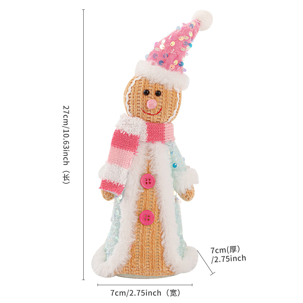 Wholesale Christmas Doll Knitted Pointed Hat Sitting Decoration