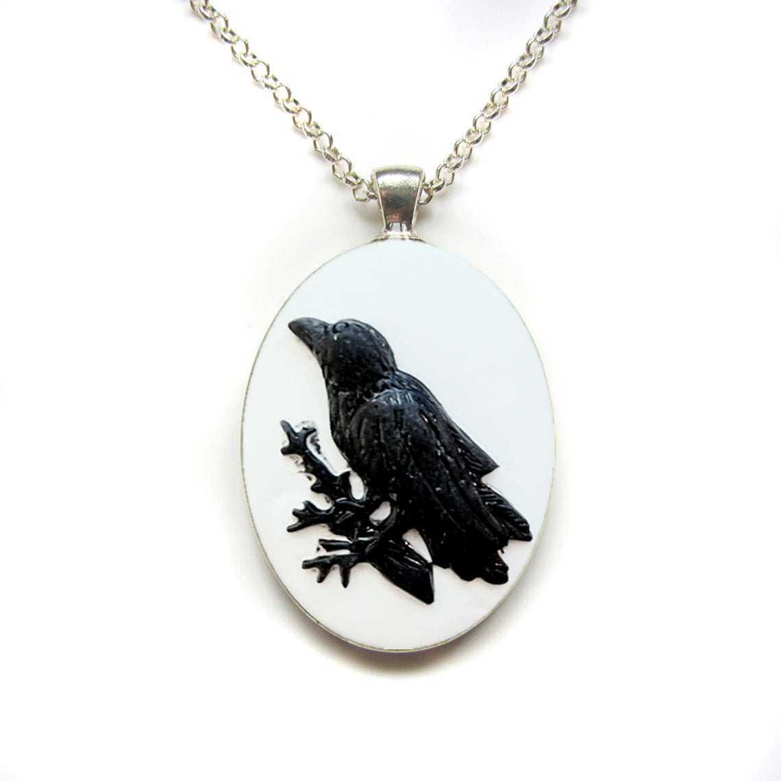 Wholesale  Gothic Crow Forest Pendant Charm Necklace