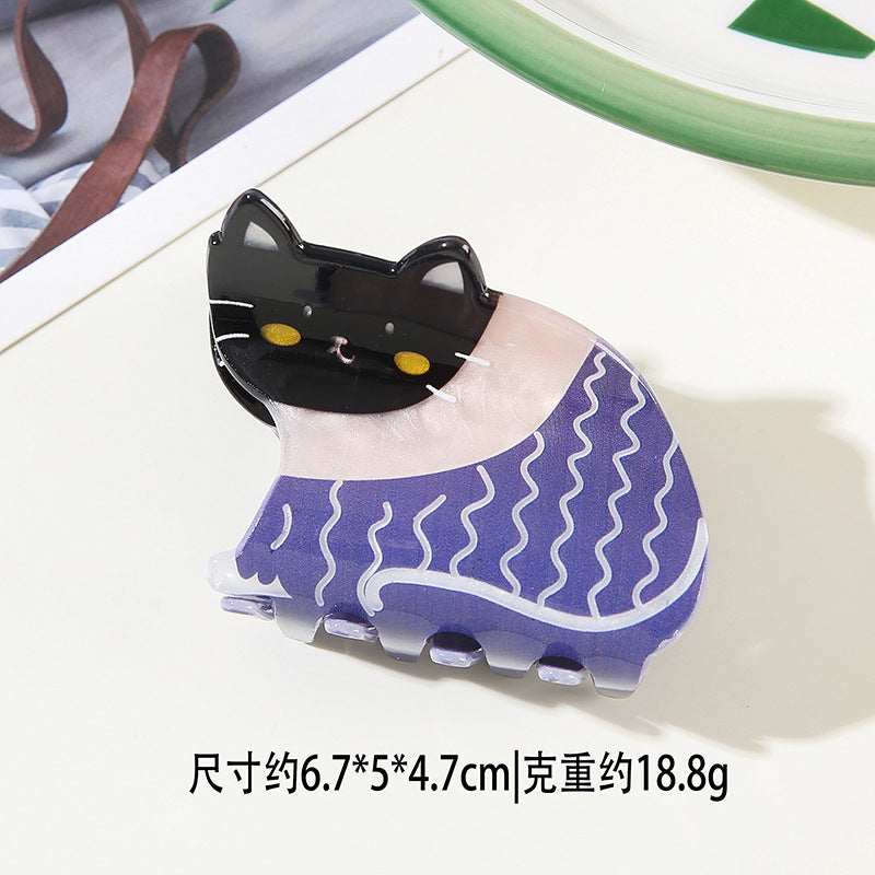 Wholesale Chic Panda Design PVC Hair Gripper Clip Handmade Women S Everyday Styling Accessory
