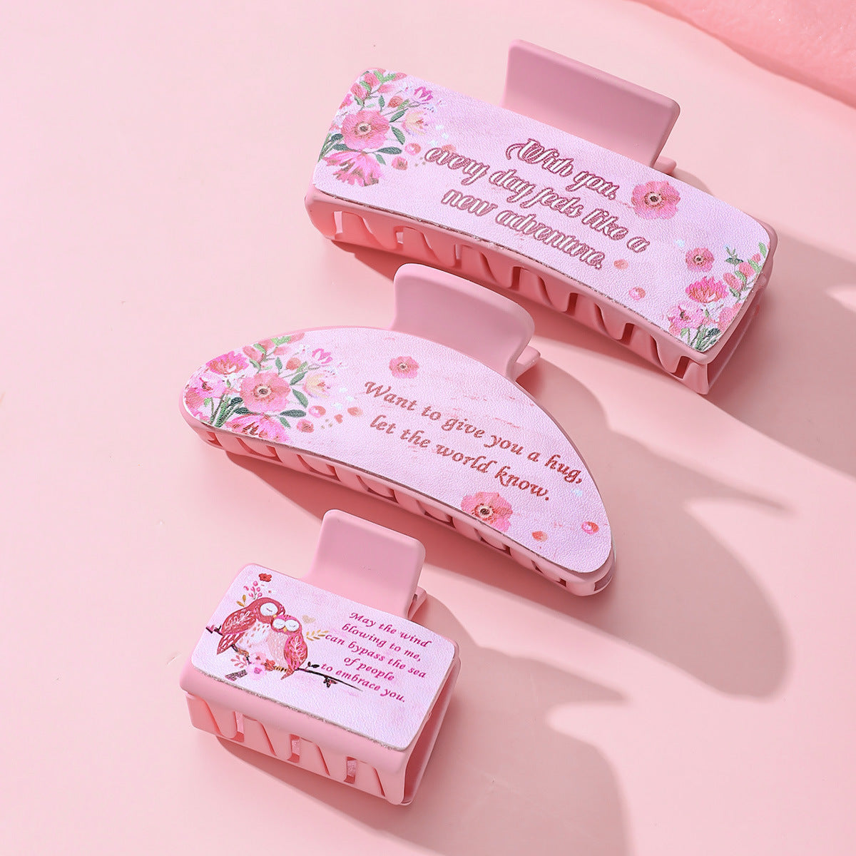 Wholesale Valentine's Day PU Leather Hair Clips