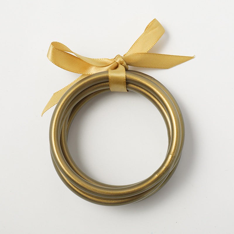 Brazalete de oro de tubo de silicona de PVC por mayor