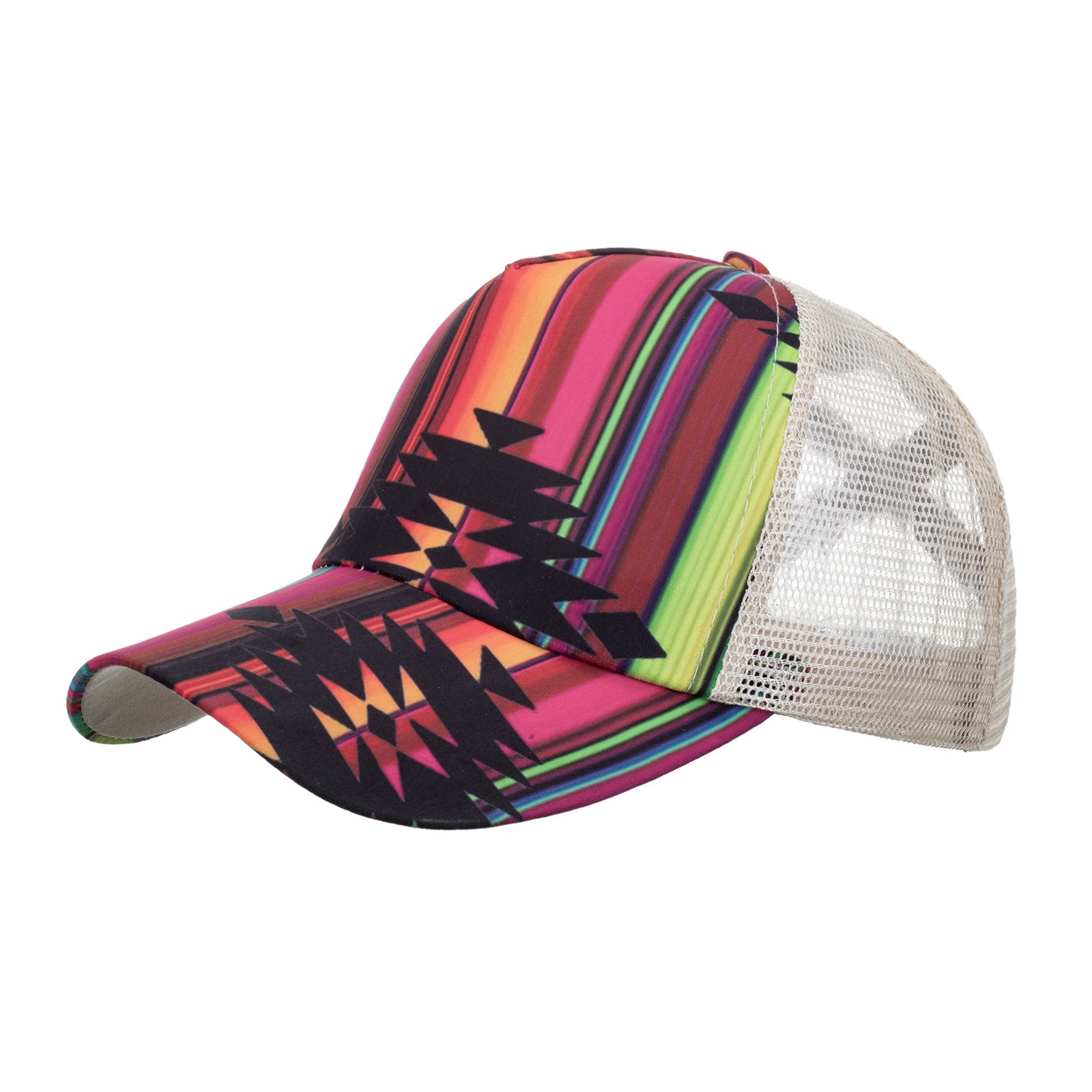 Wholesale Vertical horizontal bar single cross mesh baseball cap