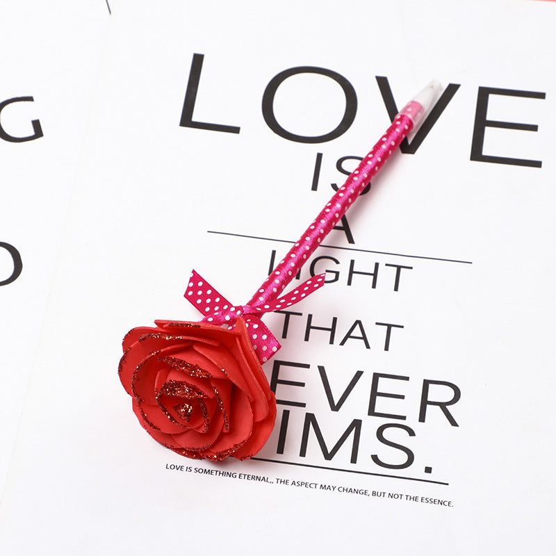 Wholesale Pens Valentine's Day foam rose plastic ballpoint pen