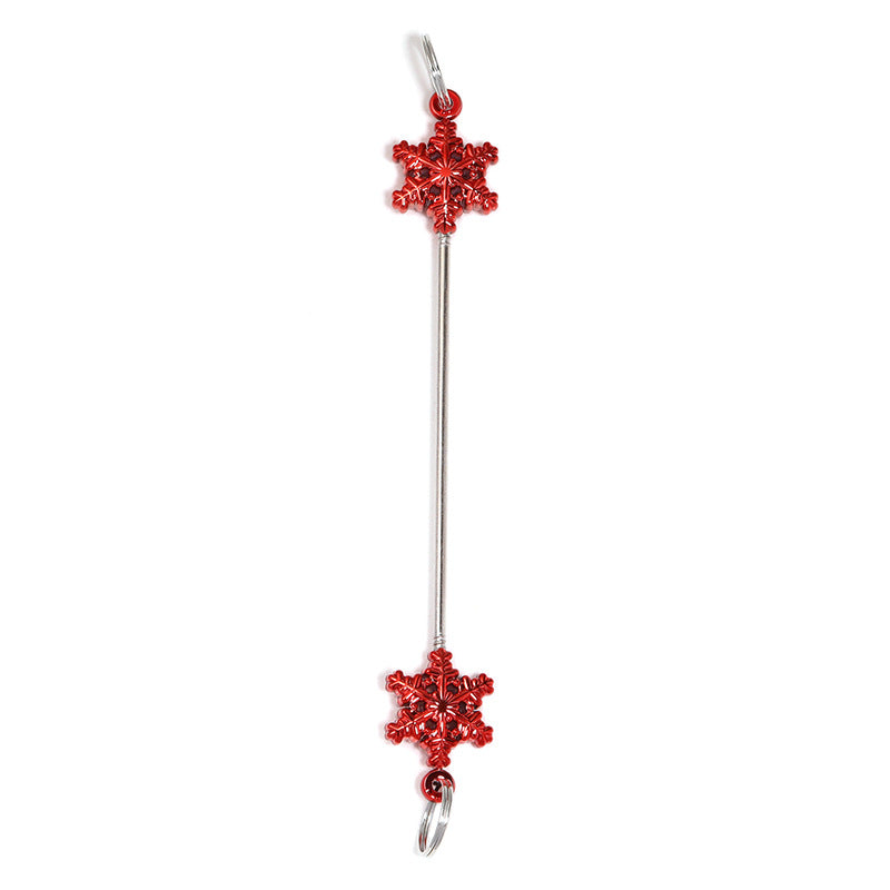 Wholesale 5pcs/pack beadable pens Christmas snowflake beaded rod