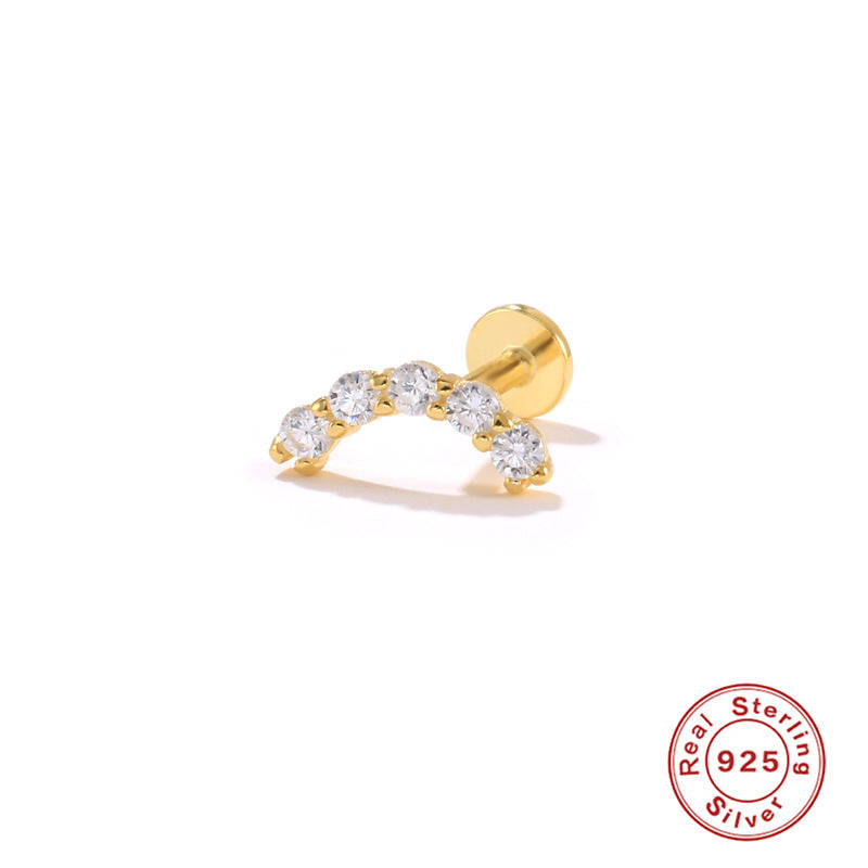 Wholesale S925 Sterling Silver Piercing Inner Thread Ear Piercing Ear Bone Nails