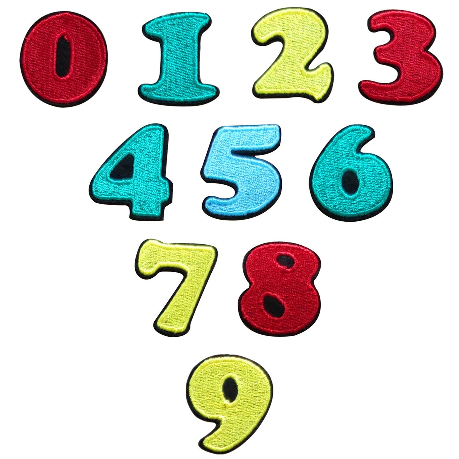 Wholesale Cotton Iron On Number Patches 0 9 For DIY Clothing Shoes Hats Craft Supply Gift