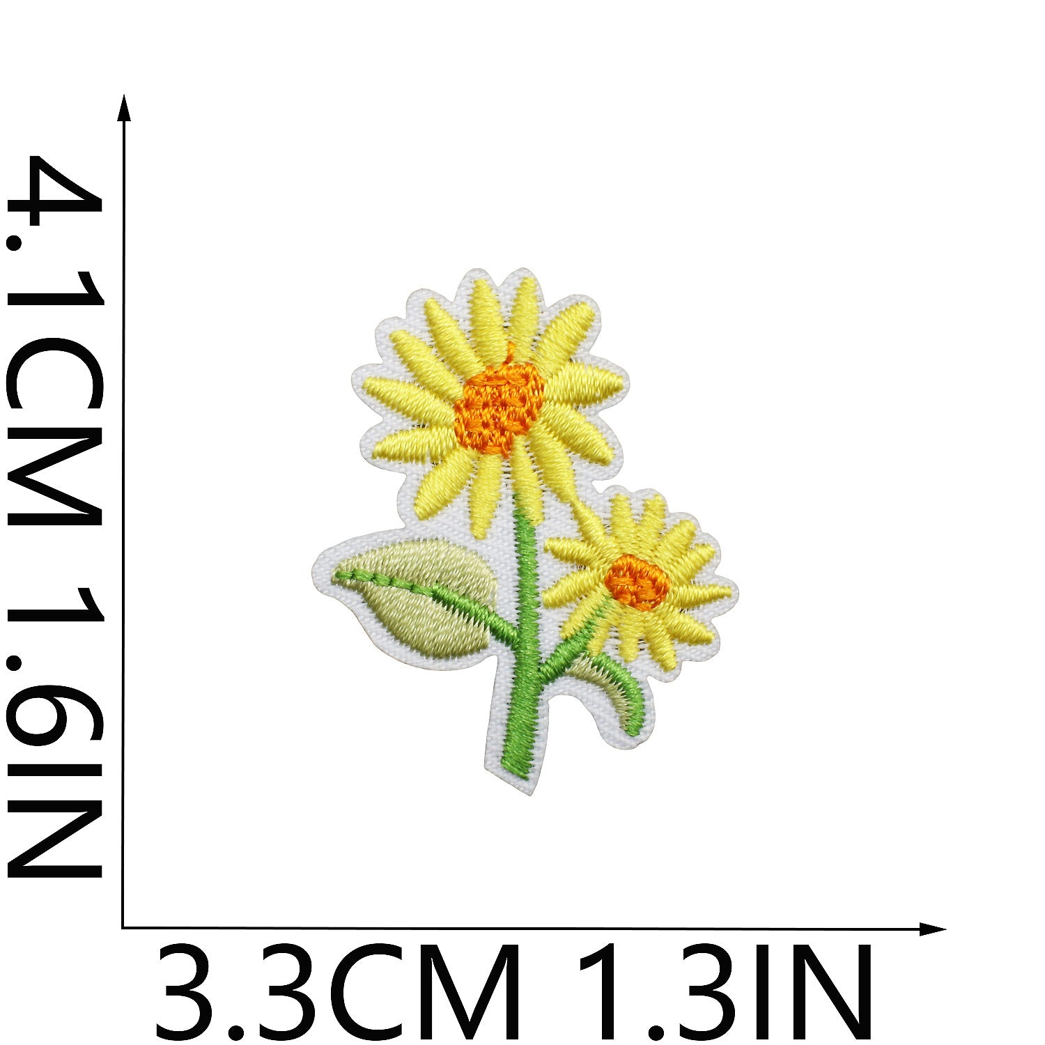 Wholesale Tulip Floral Embroidered Patch Iron On Peony Applique DIY Clothing Bag Decorative Craft Supply