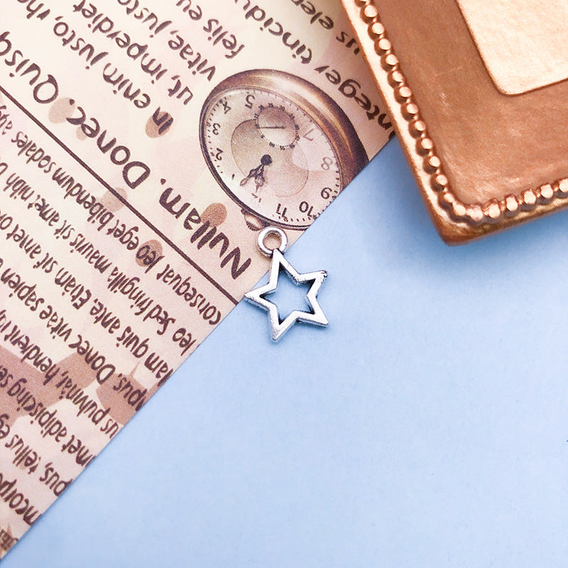 Wholesale Retro Alloy Star Moon Hollow Handmade Necklace Bracelet Pendant