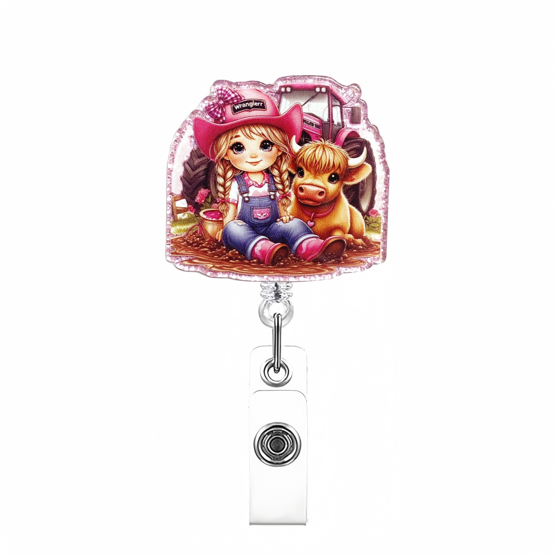 Wholesale Lovely Animal Retractable Keychain