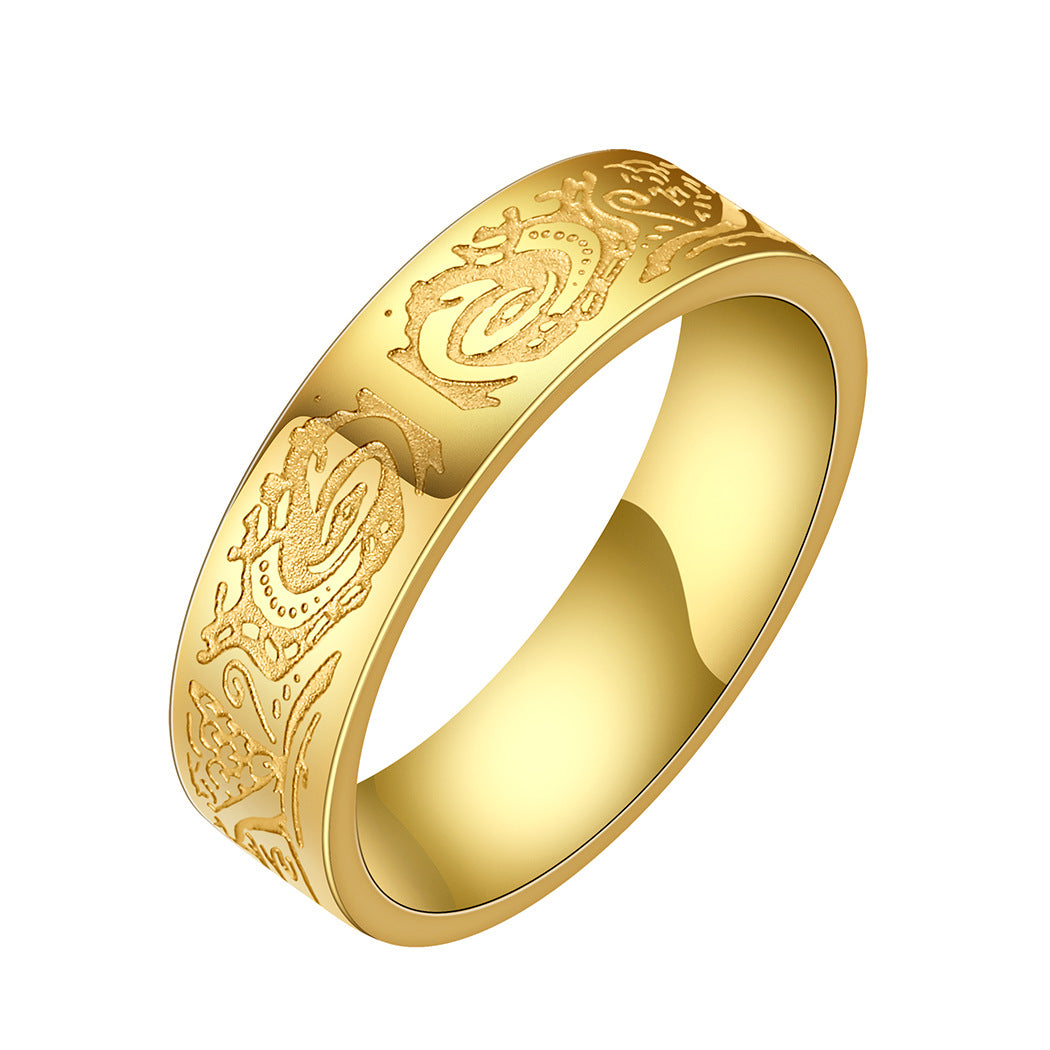 Wholesale Aztec Pattern Stainless Steel Ring