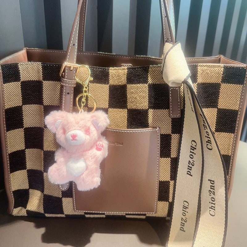 Wholesale Cartoon Love Teddy Bear Plush Keychain