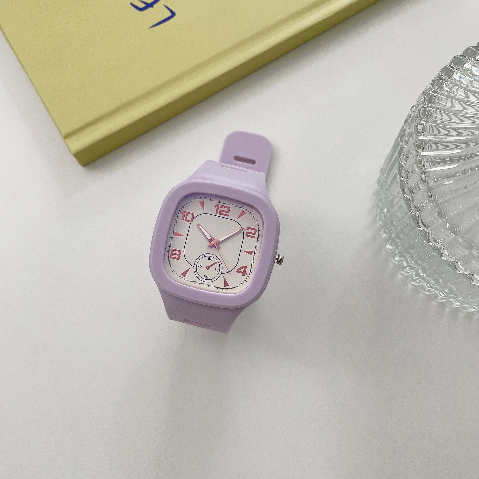 Wholesale Square Quartz Watch Simple Plastic Electric Watch