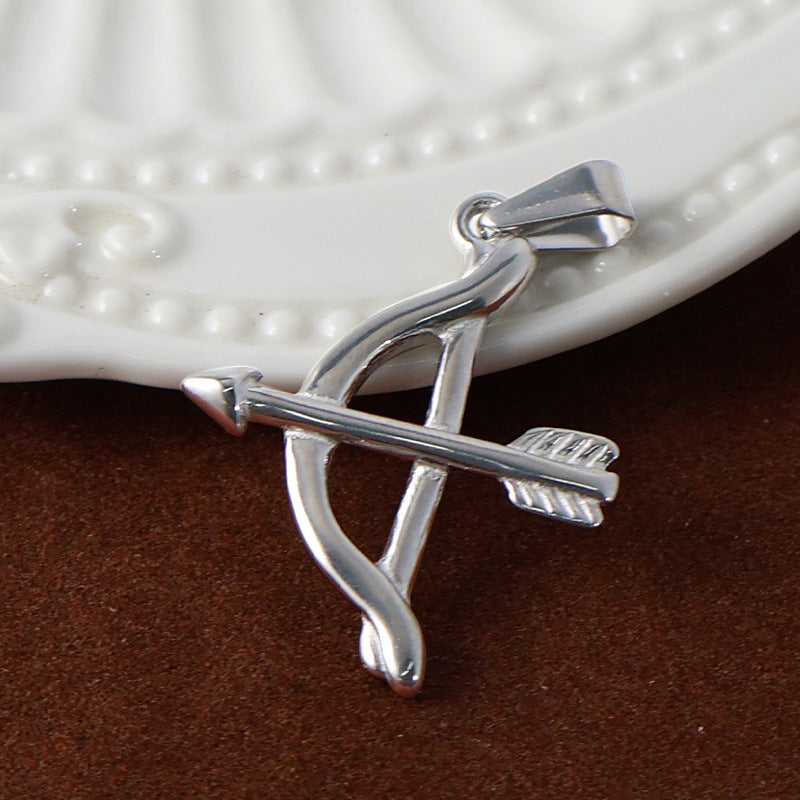 Wholesale 10pcs Stainless steel camera bow and arrow game console sun pendant