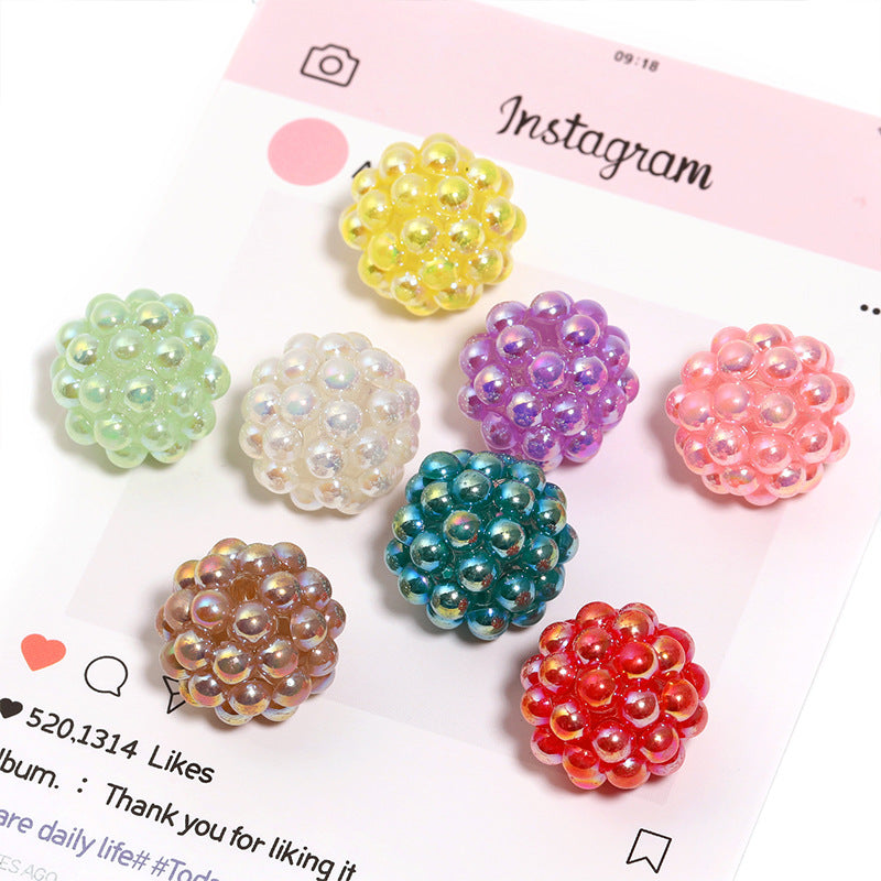 Wholesale 50pcs Yangmei ball bead Acrylic Beads