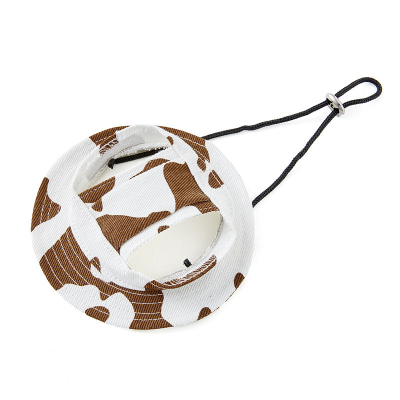 Wholesale Cotton Cow Pet Hats
