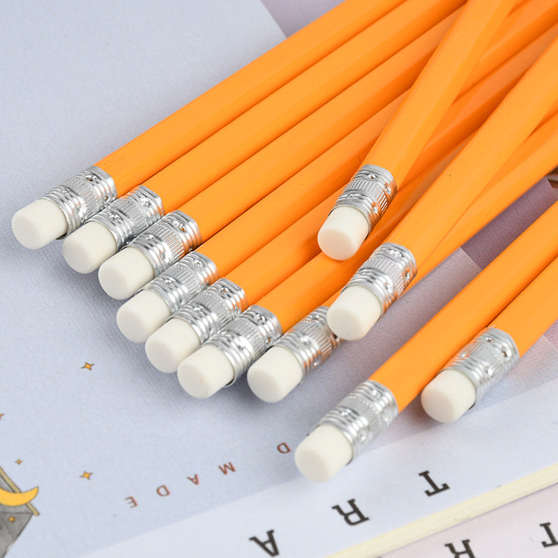 Wholesale 10PCS Wooden HB Pencil with Eraser Tip