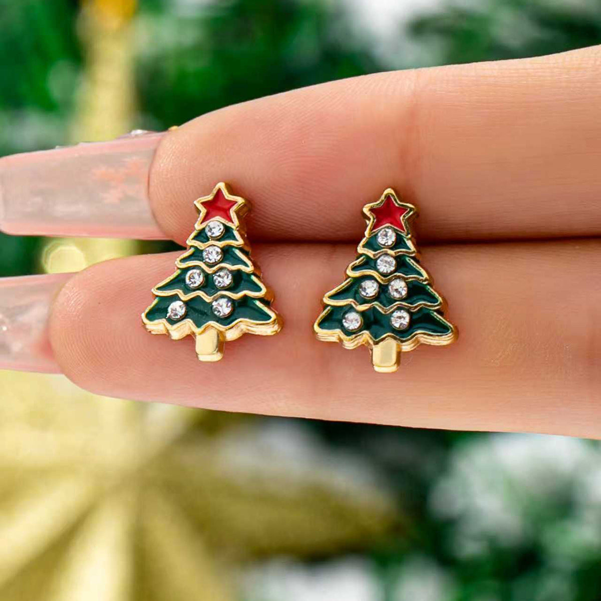 Wholesale 5pcs Christmas tree boot light bulb earrings