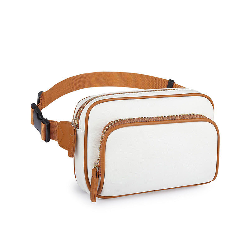 Wholesale Pu Leather Outdoor Sports Chest Multi-function Mobile Phone Waist Bag