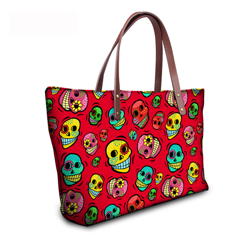 Bolso al por mayor de neopreno calavera calavera