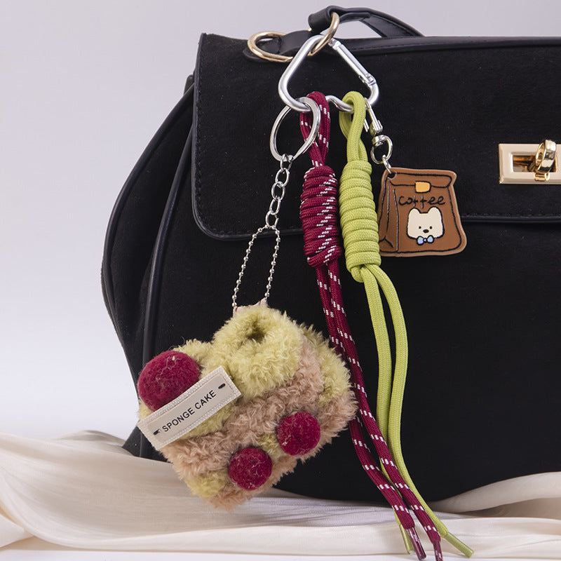 Wholesale Plush Cherry Cake Doll Bag Pendant