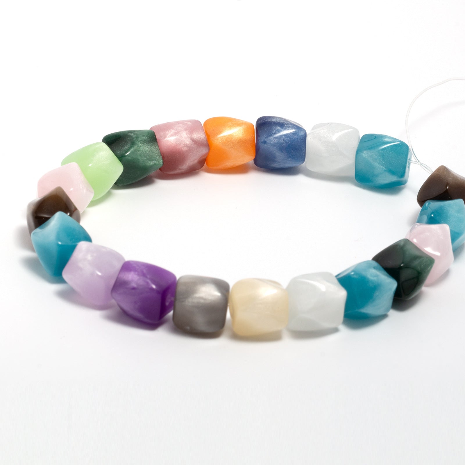 Wholesale 50pcs 10mm octagonal resin beads