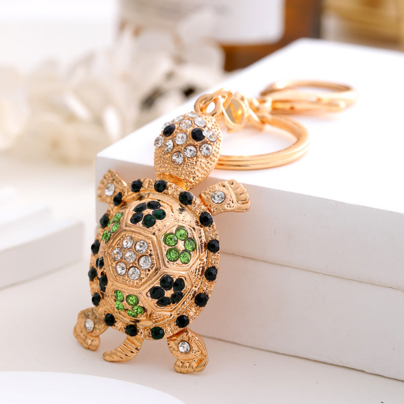Wholesale Water Diamond Turtle Zinc Alloy Keychains