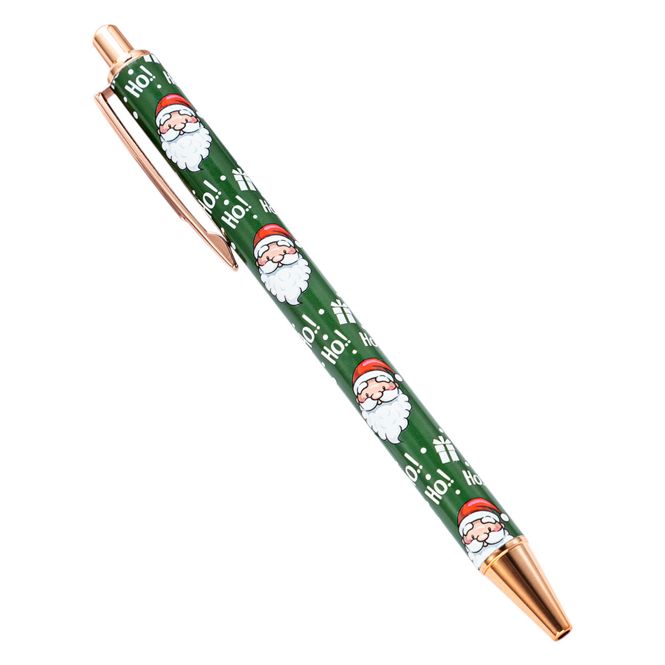 Wholesale Cartoon Christmas Button Plastic Ballpoint Pen