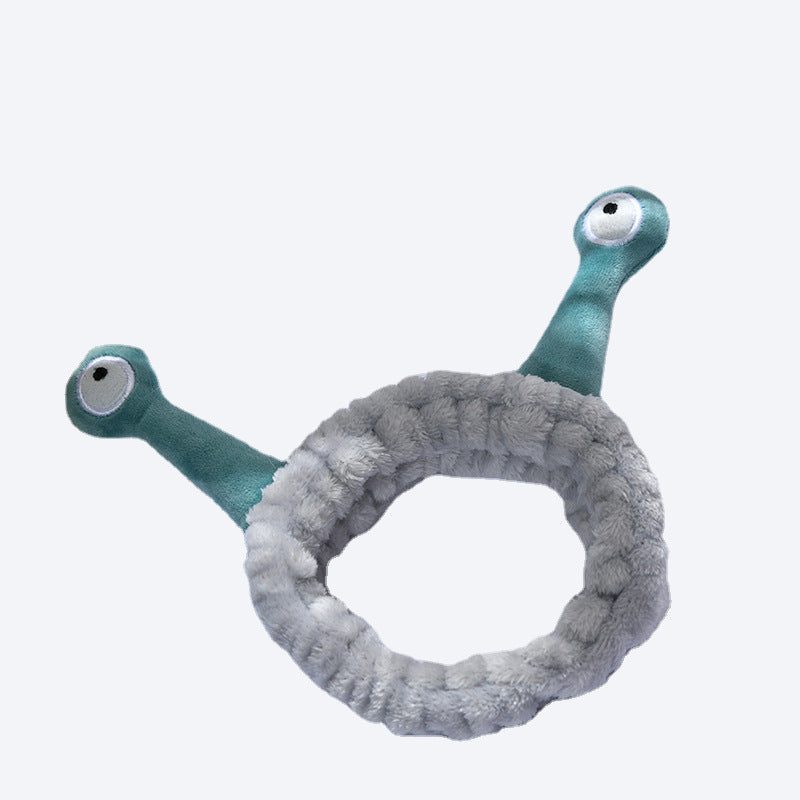 Wholesale Cartoon Snail Coral Velvet Headband