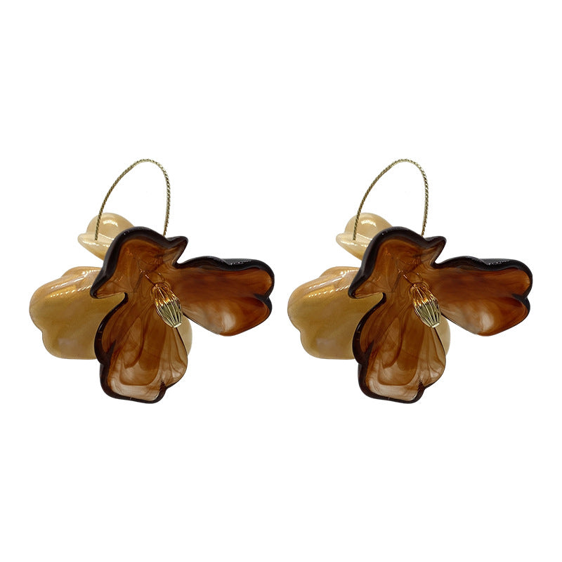 Wholesale Vintage Flower Copper Earrings