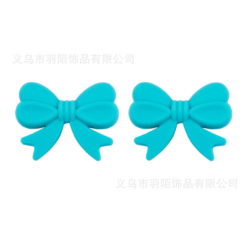 Wholesale 20pcs colorful bow Focal Beads