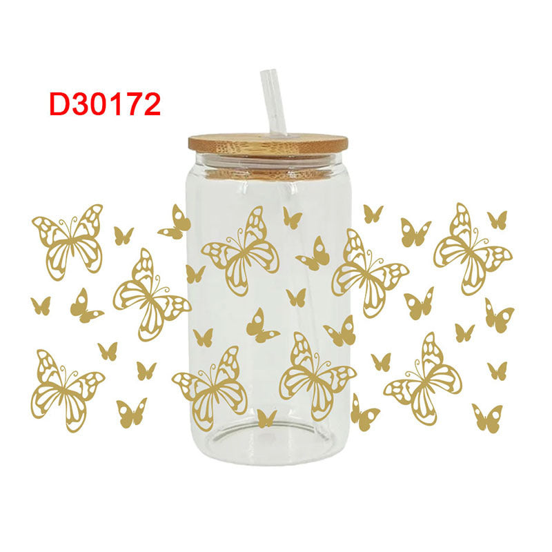 Wholesale UV Transfer Paste Glass Crystal Label Crystal Paste 16OZ UV DTF WRAPS