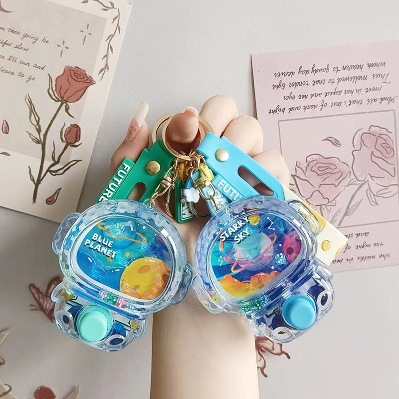 Wholesale Underwater Shooting Game Consoles, Oil Filled Cartoon Aliens, Acrylic Keychain