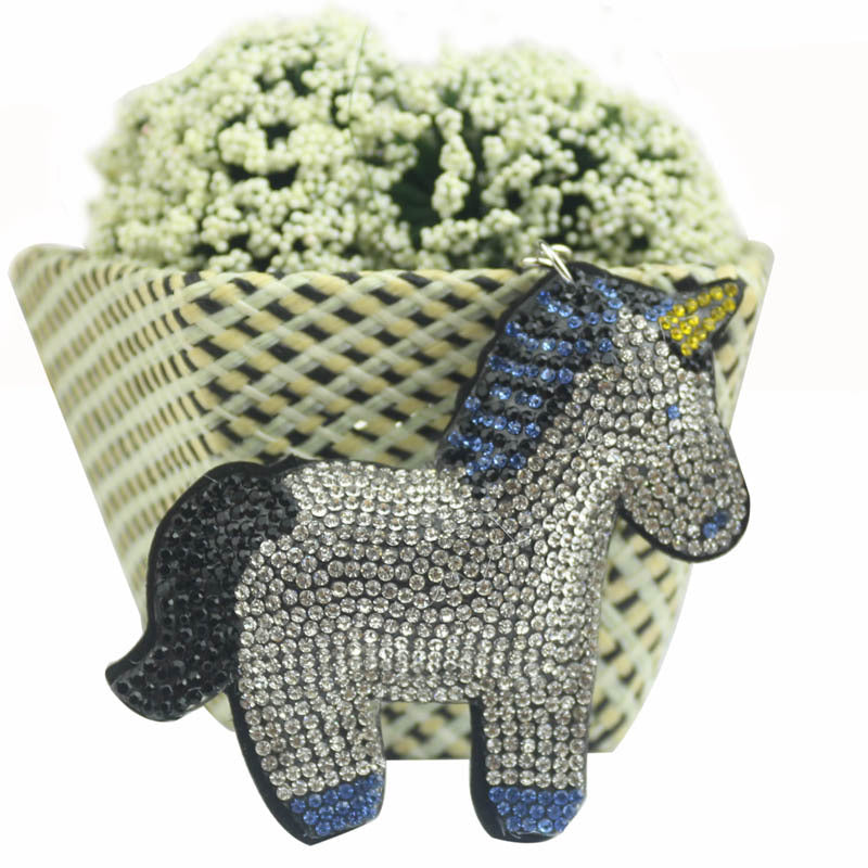 Wholesale 4pcs  Animation Unicorn Keychain