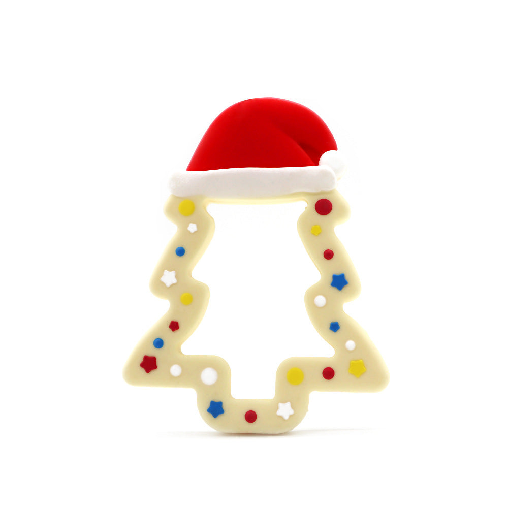 Wholesale Christmas Food Grade Silicone Teething Sticks Baby Chews Pacifier 10PCS