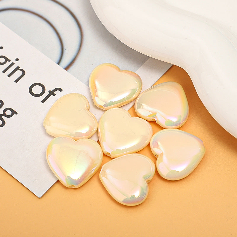 Al por mayor 100 piezas de amor brillante corazón de amor acrílico