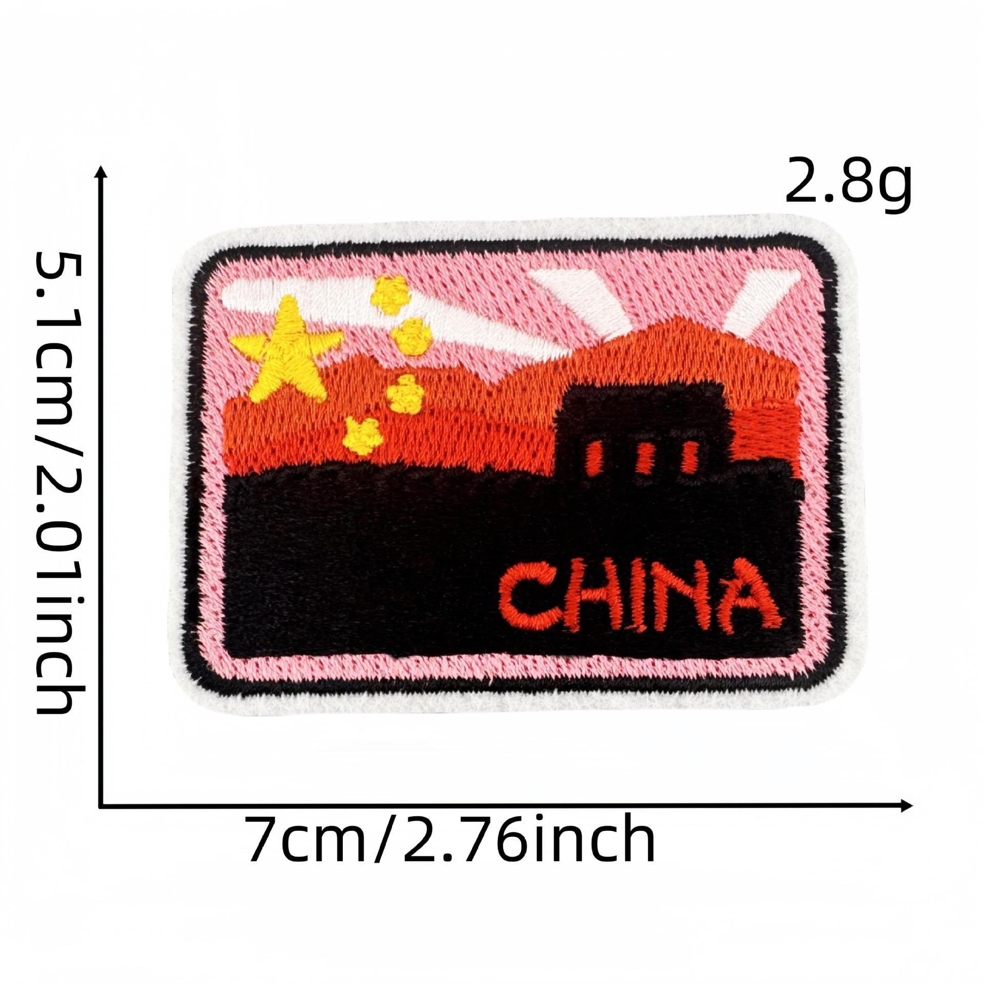 Wholesale Cartoon World Landmark Pattern Embroidery DIY Patches