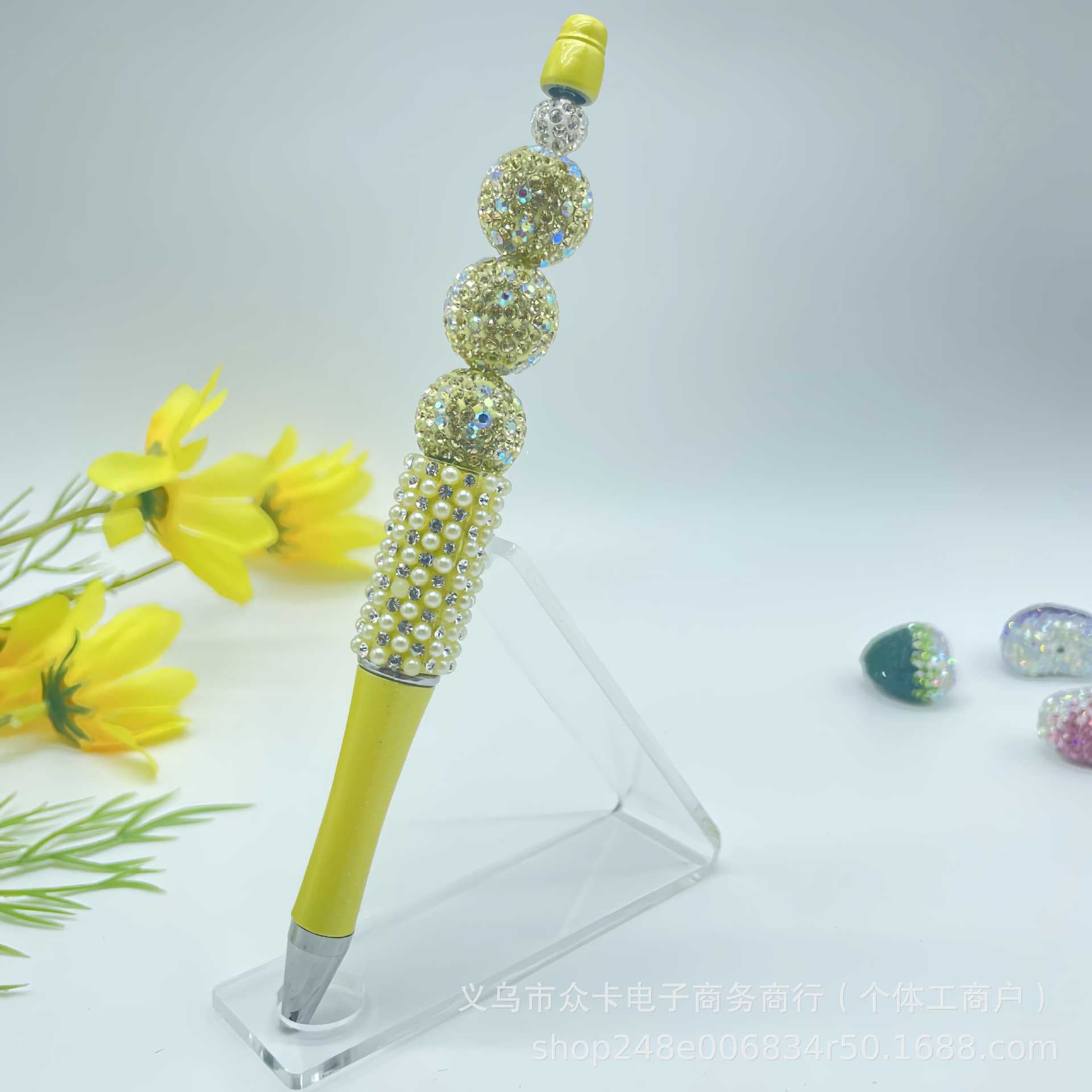 Wholesale 20pcs 16mm Full Diamond Ball Handmade DIY  Fancy Beaded Pen