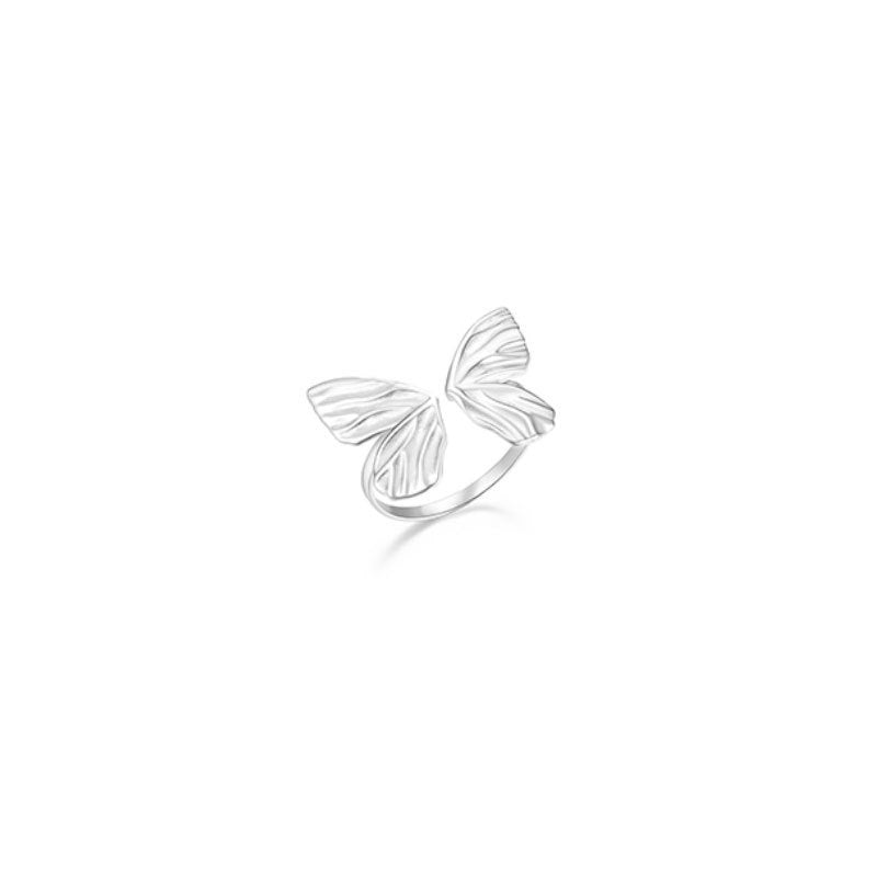 Anillo de mariposa de plata esterlina mayorista
