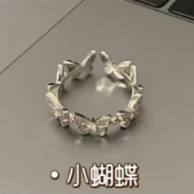 Wholesale plain ring irregular 925 sterling silver ring