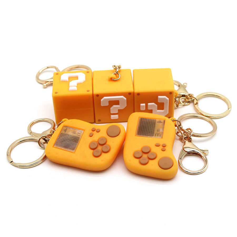 Wholesale Simulation Chicken McNuggets Tetris Game Machine Keychain