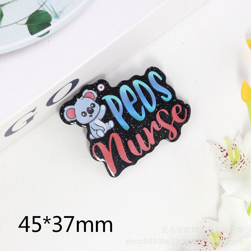 Wholesale 10pcs acrylic pin DIY patch accessories