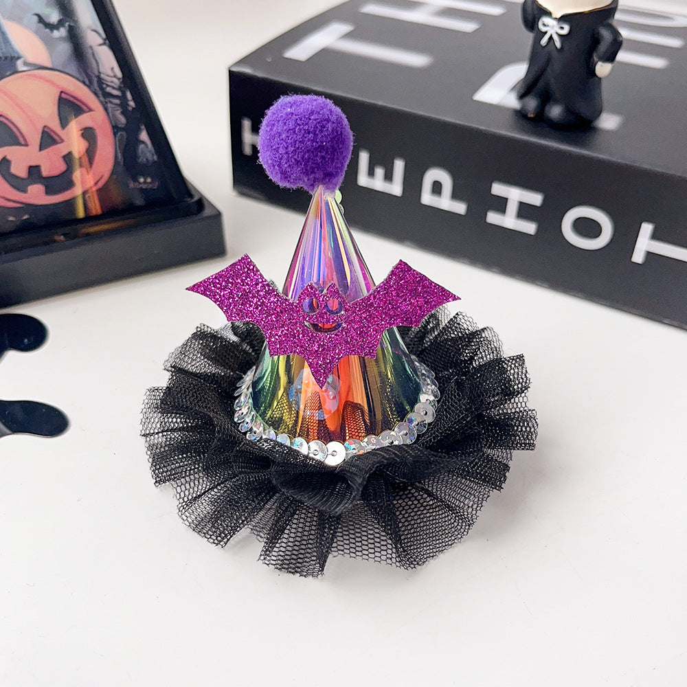 Wholesale Halloween Funny Pumpkin Ghost Bat Side Clip Top Clip