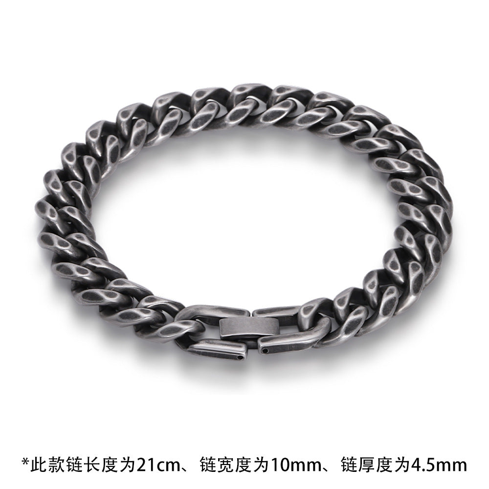 Wholesale hip hop Cuban stainless steel bracelet 8mm/10mm jewelry