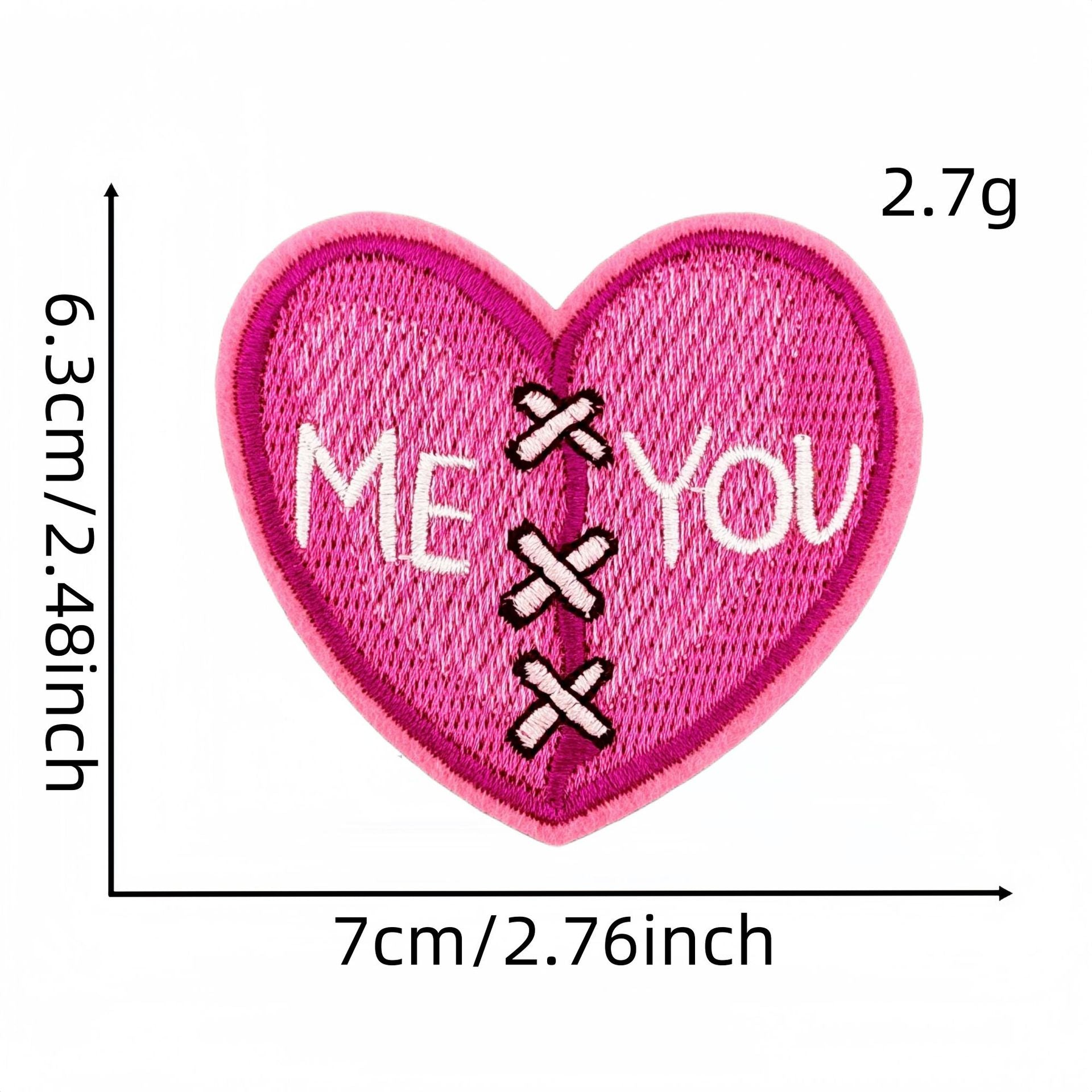 Wholesale Valentine' s Day Pink Love Cartoon Embroidery DIY Patches