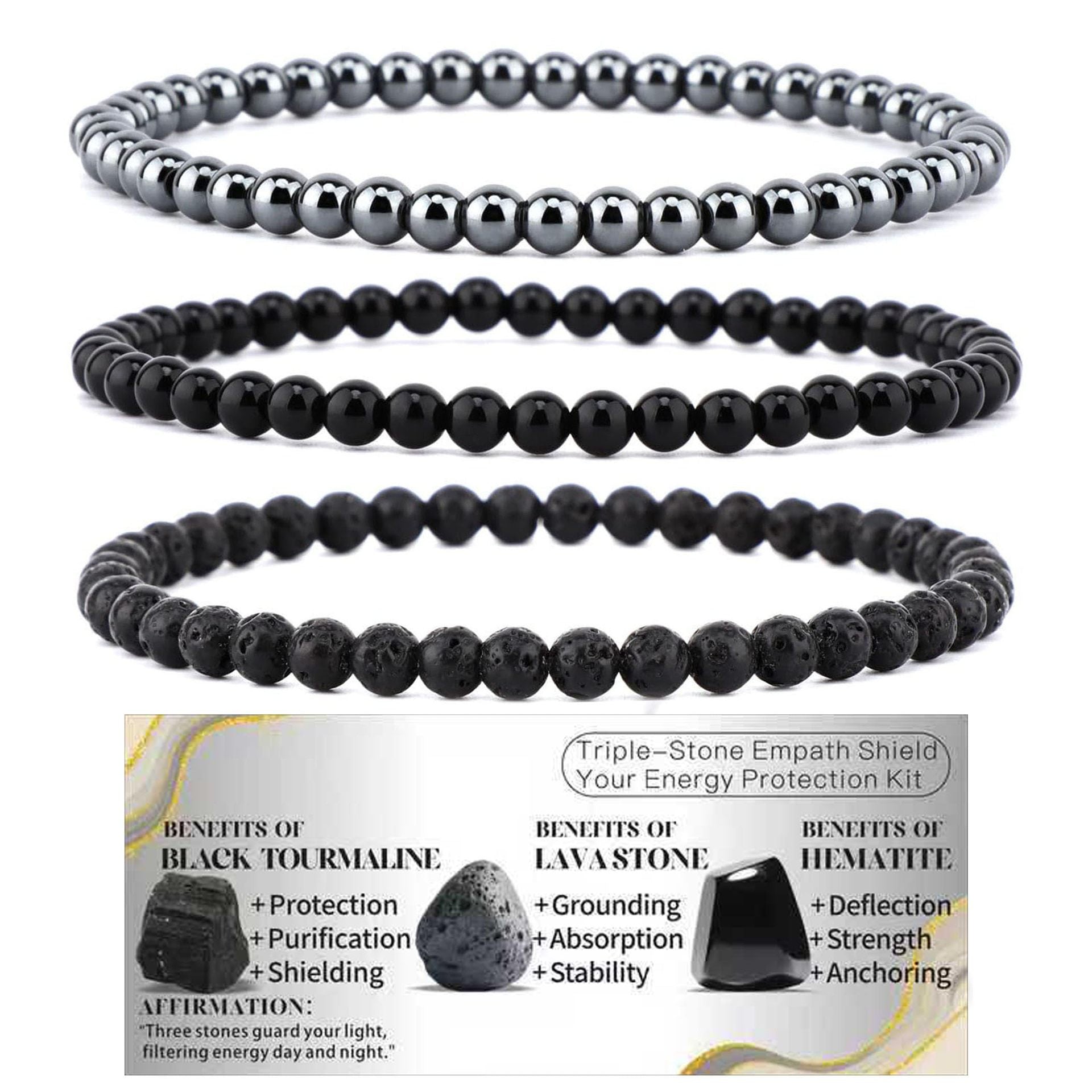 Wholesale Ethnic Style Handmade Tiger Eye Stone Bead Bracelet Set 3 Piece Round Beads Couple Bracelets With Retail Hang Card Boutique Resale Gift
